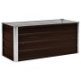 Arriate de acero galvanizado marrón 100x40x45 cm de vidaXL, Maceteros y jardineras - Ref: Foro24-45720, Precio: 40,27 €, Desc...