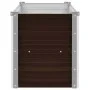 Arriate de acero galvanizado marrón 100x40x45 cm de vidaXL, Maceteros y jardineras - Ref: Foro24-45720, Precio: 38,83 €, Desc...