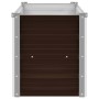 Arriate de acero galvanizado marrón 100x40x45 cm de vidaXL, Maceteros y jardineras - Ref: Foro24-45720, Precio: 40,27 €, Desc...