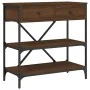 Mesa consola madera de ingeniería marrón roble 75x34,5x75 cm de vidaXL, Mesas auxiliares - Ref: Foro24-833412, Precio: 64,98 ...