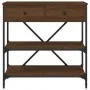 Mesa consola madera de ingeniería marrón roble 75x34,5x75 cm de vidaXL, Mesas auxiliares - Ref: Foro24-833412, Precio: 64,98 ...