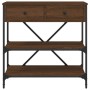 Mesa consola madera de ingeniería marrón roble 75x34,5x75 cm de vidaXL, Mesas auxiliares - Ref: Foro24-833412, Precio: 67,17 ...