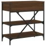 Mesa consola madera de ingeniería marrón roble 75x34,5x75 cm de vidaXL, Mesas auxiliares - Ref: Foro24-833412, Precio: 64,98 ...