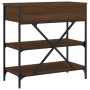 Mesa consola madera de ingeniería marrón roble 75x34,5x75 cm de vidaXL, Mesas auxiliares - Ref: Foro24-833412, Precio: 67,17 ...