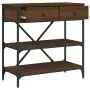 Mesa consola madera de ingeniería marrón roble 75x34,5x75 cm de vidaXL, Mesas auxiliares - Ref: Foro24-833412, Precio: 64,98 ...