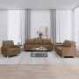 Sofagarnitur mit Kissen 3-teilig aus braunem Stoff von vidaXL, Sofas - Ref: Foro24-3201245, Preis: 584,39 €, Rabatt: %