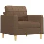 Juego de sofás con cojines 3 piezas tela marrón de vidaXL, Sofás - Ref: Foro24-3201245, Precio: 584,39 €, Descuento: %