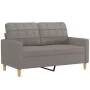 Juego de sofás con cojines 2 piezas tela gris taupe de vidaXL, Sofás - Ref: Foro24-3201281, Precio: 434,97 €, Descuento: %
