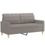 Juego de sofás con cojines 2 piezas tela gris taupe de vidaXL, Sofás - Ref: Foro24-3201281, Precio: 434,97 €, Descuento: %