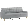 Juego de sofás con cojines 2 piezas tela gris claro de vidaXL, Sofás - Ref: Foro24-3201306, Precio: 481,73 €, Descuento: %