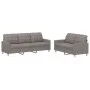 Juego de sofás con cojines 2 piezas tela gris taupe de vidaXL, Sofás - Ref: Foro24-3201313, Precio: 471,65 €, Descuento: %
