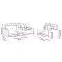 Sofagarnitur mit Kissen 2 Stück Cremefarbener Stoff von vidaXL, Sofas - Ref: Foro24-3201308, Preis: 470,16 €, Rabatt: %