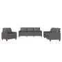 Gray synthetic leather 3-piece sofa set with cushions by vidaXL, Sofas - Ref: Foro24-3201340, Price: 578,99 €, Discount: %