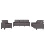 Juego de sofás con cojines 3 piezas cuero sintético gris de vidaXL, Sofás - Ref: Foro24-3201340, Precio: 613,75 €, Descuento: %