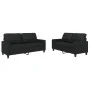 Juego de sofás con cojines 2 piezas cuero sintético negro de vidaXL, Sofás - Ref: Foro24-3201358, Precio: 403,16 €, Descuento: %