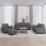 Gray synthetic leather 4-piece sofa set with cushions by vidaXL, Sofas - Ref: Foro24-3201345, Price: 603,41 €, Discount: %