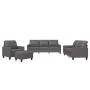 Gray synthetic leather 4-piece sofa set with cushions by vidaXL, Sofas - Ref: Foro24-3201345, Price: 603,41 €, Discount: %