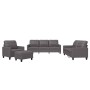 Juego de sofás con cojines 4 piezas cuero sintético gris de vidaXL, Sofás - Ref: Foro24-3201345, Precio: 660,85 €, Descuento: %