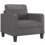 Gray synthetic leather 4-piece sofa set with cushions by vidaXL, Sofas - Ref: Foro24-3201345, Price: 603,41 €, Discount: %