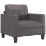 Juego de sofás con cojines 4 piezas cuero sintético gris de vidaXL, Sofás - Ref: Foro24-3201345, Precio: 660,85 €, Descuento: %