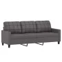 Gray synthetic leather 4-piece sofa set with cushions by vidaXL, Sofas - Ref: Foro24-3201345, Price: 603,41 €, Discount: %