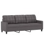 Juego de sofás con cojines 4 piezas cuero sintético gris de vidaXL, Sofás - Ref: Foro24-3201345, Precio: 660,85 €, Descuento: %