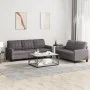 Gray synthetic leather 2-piece sofa set with cushions by vidaXL, Sofas - Ref: Foro24-3201380, Price: 450,24 €, Discount: %