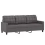 Juego de sofás con cojines 2 piezas cuero sintético gris de vidaXL, Sofás - Ref: Foro24-3201380, Precio: 450,24 €, Descuento: %