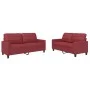 Juego de sofás con cojines 2 piezas cuero sintético rojo tinto de vidaXL, Sofás - Ref: Foro24-3201361, Precio: 444,46 €, Desc...