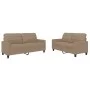 Sofagarnitur mit Kissen 2 Stück Kunstleder Cappuccino von vidaXL, Sofas - Ref: Foro24-3201362, Preis: 385,59 €, Rabatt: %