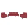 Juego de sofás con cojines 3 piezas cuero sintético rojo tinto de vidaXL, Sofás - Ref: Foro24-3201341, Precio: 611,57 €, Desc...