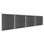 Juego de paneles de valla WPC negro 699x186 cm de vidaXL, Paneles de vallas - Ref: Foro24-3070431, Precio: 996,28 €, Descuent...
