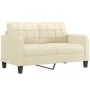 Zweiteilige Sofagarnitur aus cremefarbenem Kunstleder mit Kissen von vidaXL, Sofas - Ref: Foro24-3201359, Preis: 401,22 €, Ra...