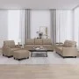 Cappuccino synthetic leather 4-piece sofa set with cushions by vidaXL, Sofas - Ref: Foro24-3201347, Price: 656,06 €, Discount: %