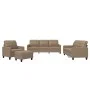 Juego de sofás con cojines 4 piezas cuero sintético capuchino de vidaXL, Sofás - Ref: Foro24-3201347, Precio: 656,06 €, Descu...
