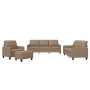 Juego de sofás con cojines 4 piezas cuero sintético capuchino de vidaXL, Sofás - Ref: Foro24-3201347, Precio: 667,86 €, Descu...