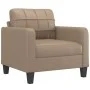 Cappuccino synthetic leather 4-piece sofa set with cushions by vidaXL, Sofas - Ref: Foro24-3201347, Price: 656,06 €, Discount: %