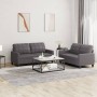 Juego de sofás con cojines 2 piezas cuero sintético gris de vidaXL, Sofás - Ref: Foro24-3201360, Precio: 394,59 €, Descuento: %