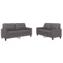 Juego de sofás con cojines 2 piezas cuero sintético gris de vidaXL, Sofás - Ref: Foro24-3201360, Precio: 394,59 €, Descuento: %