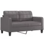 Juego de sofás con cojines 2 piezas cuero sintético gris de vidaXL, Sofás - Ref: Foro24-3201360, Precio: 389,04 €, Descuento: %