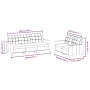 Juego de sofás con cojines 2 piezas cuero sintético crema de vidaXL, Sofás - Ref: Foro24-3201379, Precio: 445,07 €, Descuento: %