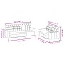 Juego de sofás con cojines 2 piezas cuero sintético crema de vidaXL, Sofás - Ref: Foro24-3201379, Precio: 452,55 €, Descuento: %