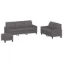 Juego de sofás con cojines 3 piezas cuero sintético gris de vidaXL, Sofás - Ref: Foro24-3201385, Precio: 472,95 €, Descuento: %