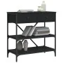 Mesa consola madera de ingeniería negro 75x34,5x75 cm de vidaXL, Mesas auxiliares - Ref: Foro24-833408, Precio: 84,60 €, Desc...