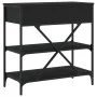Mesa consola madera de ingeniería negro 75x34,5x75 cm de vidaXL, Mesas auxiliares - Ref: Foro24-833408, Precio: 84,60 €, Desc...