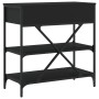 Mesa consola madera de ingeniería negro 75x34,5x75 cm de vidaXL, Mesas auxiliares - Ref: Foro24-833408, Precio: 86,42 €, Desc...