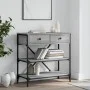 Mesa consola madera de ingeniería gris Sonoma 75x34,5x75 cm de vidaXL, Mesas auxiliares - Ref: Foro24-833411, Precio: 80,59 €...