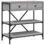 Mesa consola madera de ingeniería gris Sonoma 75x34,5x75 cm de vidaXL, Mesas auxiliares - Ref: Foro24-833411, Precio: 80,59 €...