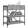 Mesa consola madera de ingeniería gris Sonoma 75x34,5x75 cm de vidaXL, Mesas auxiliares - Ref: Foro24-833411, Precio: 81,71 €...