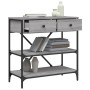 Mesa consola madera de ingeniería gris Sonoma 75x34,5x75 cm de vidaXL, Mesas auxiliares - Ref: Foro24-833411, Precio: 81,71 €...